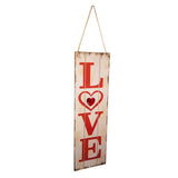Maxbell Wedding Valentine's Day Decor Wooden Hanging Gift Plaque Love Sign White