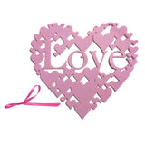 Maxbell Non Woven Heart-shaped Love Valentines Day Home Decor Wall Door Hanging Sign