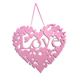 Maxbell Non Woven Heart-shaped Love Valentines Day Home Decor Wall Door Hanging Sign