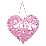 Maxbell Non Woven Heart-shaped Love Valentines Day Home Decor Wall Door Hanging Sign