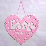 Maxbell Non Woven Heart-shaped Love Valentines Day Home Decor Wall Door Hanging Sign