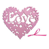 Maxbell Non Woven Heart-shaped Love Valentines Day Home Decor Wall Door Hanging Sign