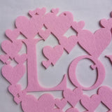 Maxbell Non Woven Heart-shaped Love Valentines Day Home Decor Wall Door Hanging Sign