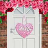 Maxbell Non Woven Heart-shaped Love Valentines Day Home Decor Wall Door Hanging Sign