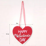 Maxbell Heart-shaped Valentines Day Home Decor Wall Door Hanging Sign Pendants