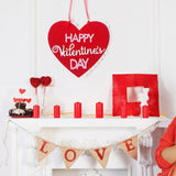Maxbell Heart-shaped Valentines Day Home Decor Wall Door Hanging Sign Pendants