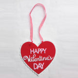 Maxbell Heart-shaped Valentines Day Home Decor Wall Door Hanging Sign Pendants