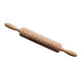 Maxbell Playing Card Wooden Embossed Rolling Pin Baking Tool DIY Kitchen Supplies