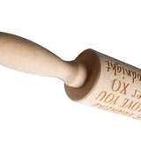 Maxbell Valentine's Day My Heart is Yours Forever Wooden Embossed Rolling Pin DIY