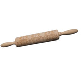 Maxbell Easter Wooden Rolling Pin Embossed Rabbit and Turnip Decor