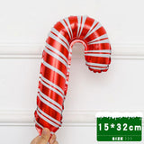 Maxbell 10pcs Mini Christmas Aluminum Foil Balloon Xmas Party Decor Props Cane