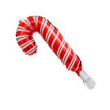 Maxbell 10pcs Mini Christmas Aluminum Foil Balloon Xmas Party Decor Props Cane