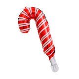 Maxbell 10pcs Mini Christmas Aluminum Foil Balloon Xmas Party Decor Props Cane