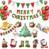 Maxbell 10pcs Mini Christmas Aluminum Foil Balloon Xmas Party Decor Props Cane
