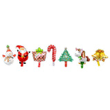 Maxbell 10pcs Mini Christmas Aluminum Foil Balloon Xmas Party Decor Props Cane