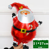 10pcs Mini Christmas Aluminum Foil Balloon Xmas Party Decor Props Santa