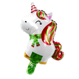 Maxbell 10pcs Mini Christmas Aluminum Foil Balloon Xmas Party Decor Props Unicorn