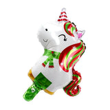 Maxbell 10pcs Mini Christmas Aluminum Foil Balloon Xmas Party Decor Props Unicorn