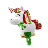 Maxbell 10pcs Mini Christmas Aluminum Foil Balloon Xmas Party Decor Props Unicorn