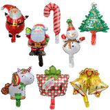 Maxbell 10pcs Mini Christmas Aluminum Foil Balloon Xmas Party Decor Props Bell