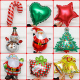 Maxbell 10pcs Mini Christmas Aluminum Foil Balloon Xmas Party Decor Props Bell