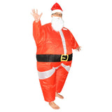 Maxbell Christmas Inflatable Costume Santa Claus Suit Jumpsuit Fancy Dress Outfit L