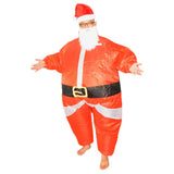 Maxbell Christmas Inflatable Costume Santa Claus Suit Jumpsuit Fancy Dress Outfit L