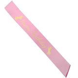 Maxbell Magical Unicorn Happy Birthday Satin Sash Costume Accessories Pink