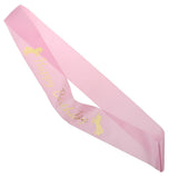 Maxbell Magical Unicorn Happy Birthday Satin Sash Costume Accessories Pink