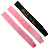 Maxbell Bride To Be Satin Sash Bridal Shower Wedding Bachelorette Decor Pink Gold