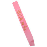 Maxbell Bride To Be Satin Sash Bridal Shower Wedding Bachelorette Decor Pink Gold