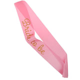 Maxbell Bride To Be Satin Sash Bridal Shower Wedding Bachelorette Decor Pink Gold