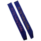 Max It's My Fucking Birthday Satin Sash Party Fancy Dress Costumes Blue Pink