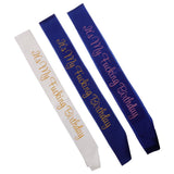 Max It's My Fucking Birthday Satin Sash Party Fancy Dress Costumes Blue Pink
