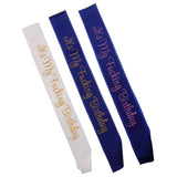 Max It's My Fucking Birthday Satin Sash Party Fancy Dress Costumes Blue Pink