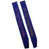 Max It's My Fucking Birthday Satin Sash Party Fancy Dress Costumes Blue Pink