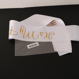 Max It's My Fucking Birthday Satin Sash Party Fancy Dress Costumes White Gold