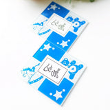 Maxbell 2pcs Table Cup Mat Photo Coaster Placemat Baby Shower Table Decoration Blue