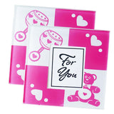 Maxbell 2pcs Table Cup Mat Photo Coaster Placemat Baby Shower Table Decoration Pink