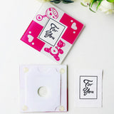 Maxbell 2pcs Table Cup Mat Photo Coaster Placemat Baby Shower Table Decoration Pink