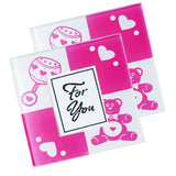 Maxbell 2pcs Table Cup Mat Photo Coaster Placemat Baby Shower Table Decoration Pink