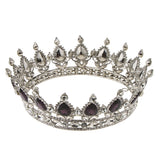 Maxbell Vintage Bridal Crystal Rhinestone Tiara Crown Queen Hair Costume Purple
