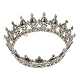 Maxbell Vintage Bridal Crystal Rhinestone Tiara Crown Queen Hair Costume Purple