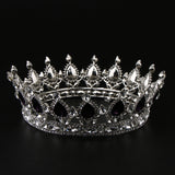Maxbell Vintage Bridal Crystal Rhinestone Tiara Crown Queen Hair Costume Purple