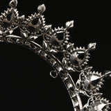 Maxbell Vintage Bridal Crystal Rhinestone Tiara Crown Queen Hair Costume Purple