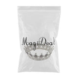 Maxbell Vintage Bridal Crystal Rhinestone Tiara Crown Queen Hair Costume Purple
