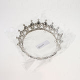 Maxbell Vintage Bridal Crystal Rhinestone Tiara Crown Queen Hair Costume Purple