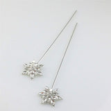 Maxbell 2 x Snowflake Pattern Cake Toppers Wedding Birthday Engagement Craft Silver