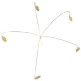 Max Crystal Rhinestone Cupcake Picks Toppers Birthday Party Cake Decor Gold