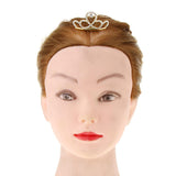 Max Mini Rhinestone Drop Crown Tiara Wedding Banquet Hair Jewelry Gold